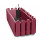 Ziedu kaste Landhaus ar automātisko laistīšanu, 75x20x16,5 cm, lauku stilā, violeta-sarkana cena un informācija | Balkona kastes | 220.lv