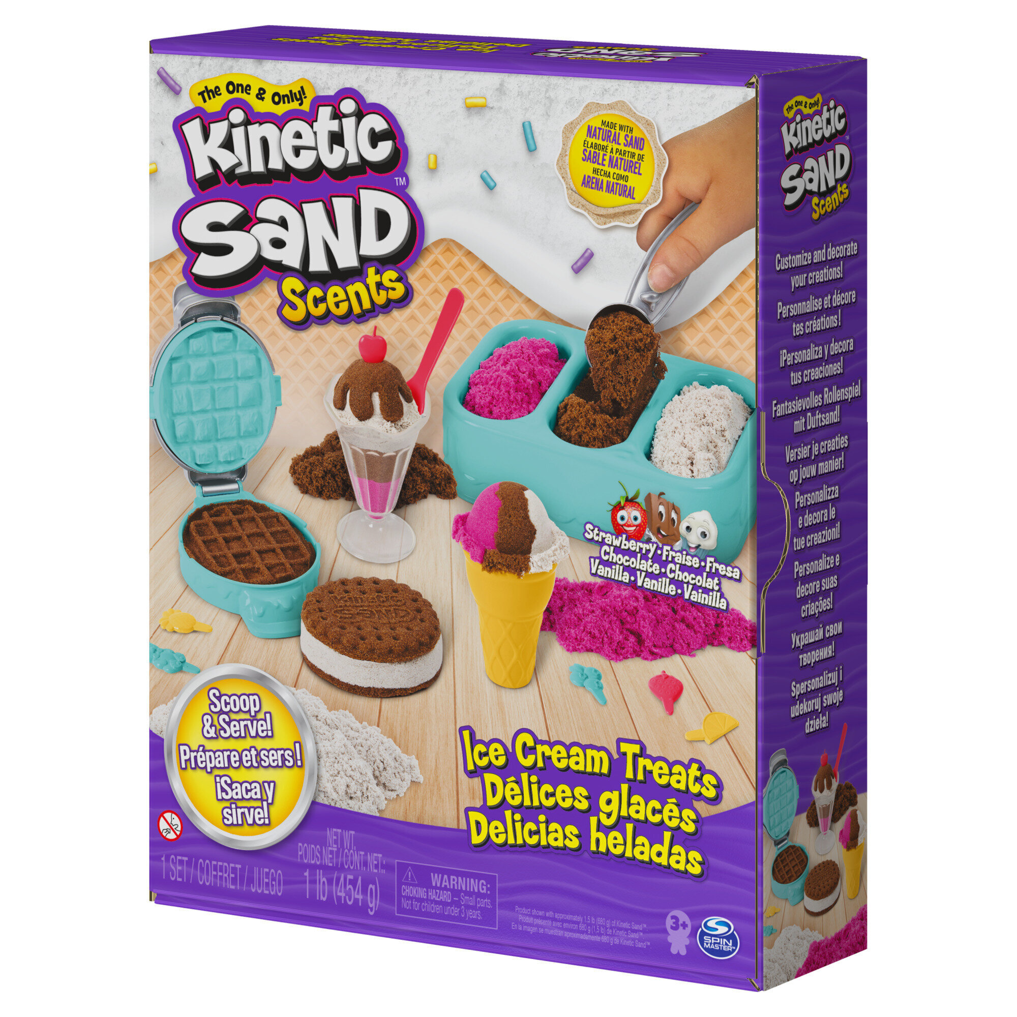 SPIN MASTER KINETIC SAND Kvepiantis kinetinis smėlis „Ledai“ цена | 220.lv