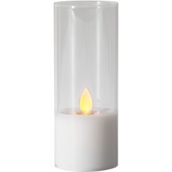 LED vaska svece glāzē uz baterijas balta 0,06W 5x7,5cm M-Twinkle 063-15 cena un informācija | Sveces un svečturi | 220.lv