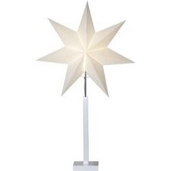 Papīra zvaigzne uz statīva balta E14 60x100cm Frozen 232-27 cena un informācija | Ziemassvētku dekorācijas | 220.lv