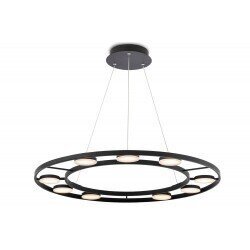 Griestu lampa Maytoni Modern kolekcija melnā krāsā &Oslash;80cm 63W 3000K MOD070PL-L63B3K cena un informācija | Griestu lampas | 220.lv