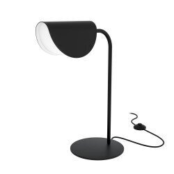 Galda lampa Maytoni Modern kolekcija melnā krāsā ar baltām detaļām 1xG9 MOD126TL-01B cena un informācija | Galda lampas | 220.lv
