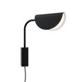 Sienas lampa Maytoni Modern kolekcija melnā krāsā ar baltām detaļām 1xG9 MOD126WL-01B