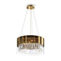 Griestu lampa Maytoni Modern kolekcija zelta krāsā ar stikla detaļām &Oslash;40cm 4xE14 MOD313PL-04G цена и информация | Griestu lampas | 220.lv