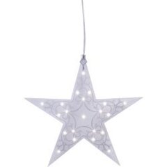 LED Gaismas dekors zvaigzne karināms 35x33cm 697-10 cena un informācija | Ziemassvētku dekorācijas | 220.lv