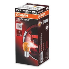 Лампа автомобильная Osram 21W 24V BAU 15S, желтая, 1 шт. цена и информация | Автомобильные лампочки | 220.lv