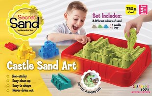 Secret Sand kinētiskās smiltis Pils komplekts 750 g cena un informācija | Gerardo's toys Rotaļlietas, bērnu preces | 220.lv