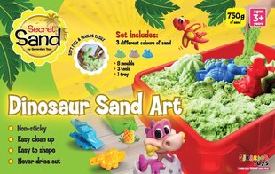 Кинетический песок Secret Sand с основой и 11 формочками, 750 г цена и информация | Развивающие игрушки | 220.lv
