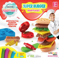 Пластилин Gerardos Toys Super Burger, 4x30 г цена и информация | Развивающие игрушки | 220.lv