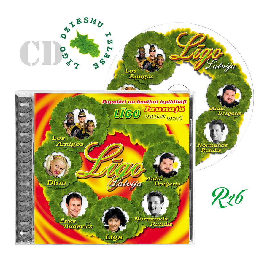 CD Līgo Latvija - Līgo dziesmu izlase cena un informācija | Vinila plates, CD, DVD | 220.lv