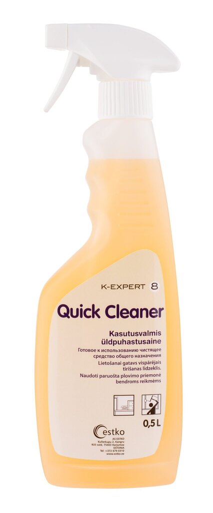 Universāls virsmu tīrīšanas līdzeklis - Quick Cleaner, 500ml. cena un informācija | Tīrīšanas līdzekļi | 220.lv