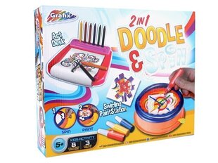 Krāsošanas komplekts Doodle&Spin Grafix cena un informācija | Attīstošās rotaļlietas | 220.lv