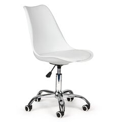 Biroja krēsls ar ritentiņiem, balts cena un informācija | Biroja krēsli | 220.lv