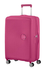 American Tourister vidējā lieluma ceļojumu koferis Soundbox Spinner Expandable 67 cm, Rozā cena un informācija | Koferi, ceļojumu somas | 220.lv