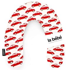 Подковка для сна, кормления малыша La Bebe™ Rich Maternity Pillow Art.102773 Cars Red-White 30x104 cм цена и информация | Детское постельное бельё | 220.lv