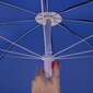 Pludmales lietussargs / dārza lietussargs, 180 cm, zils cena un informācija | Saulessargi, markīzes un statīvi | 220.lv