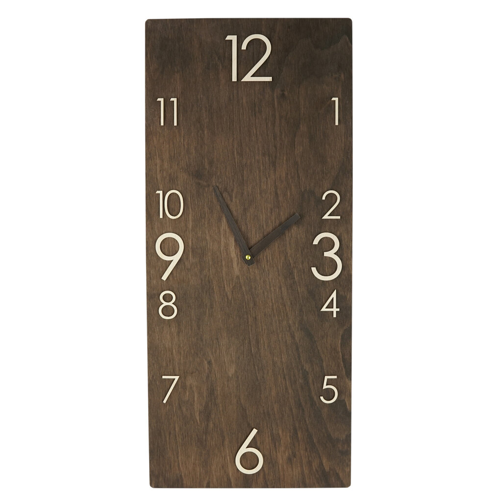 Sienas pulkstenis, vertikālais pulkstenis, unikāls pulkstenis, koka pulkstenis, roku darbs koka pulkstenis, brūns pulkstenis, ekskluzīva dizaina pulkstenis, sienas vertikālais koka pulkstenis, sienas pulkstenis cena un informācija | Pulksteņi | 220.lv