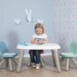 Bērnu galds, balts/bēšs, 76 x 52 cm cena un informācija | Bērnu krēsliņi un bērnu galdiņi | 220.lv