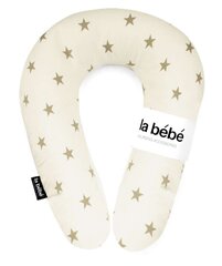 Подковка для сна, кормления малыша La Bebe™ Snug Nursing Maternity Pillow  Art.111352 White&amp;Beige Stars 20x70cм цена и информация | Детское постельное бельё | 220.lv