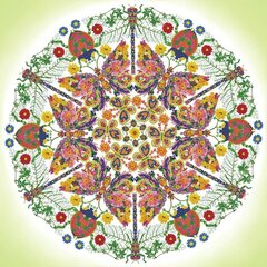 Dimantu mozaīka Kaleidoscope Garden 62x62 cm cena un informācija | Dimantu mozaīkas | 220.lv