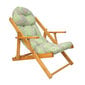 Salokāms koka krēsls "Borneo", pelēks цена и информация | Dārza krēsli | 220.lv