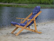 Salokāms koka krēsls "Borneo", zaļš цена и информация | Dārza krēsli | 220.lv