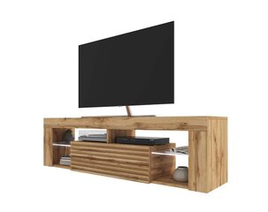 TV galdiņš Selsey Bianko 3D LED, brūns cena un informācija | TV galdiņi | 220.lv