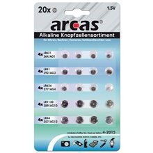 Arcas AG Set элементы 4xAG1, 4xAG3, 4xAG4, 4xAG10, 4xAG13, 20 шт цена и информация | Батерейки | 220.lv