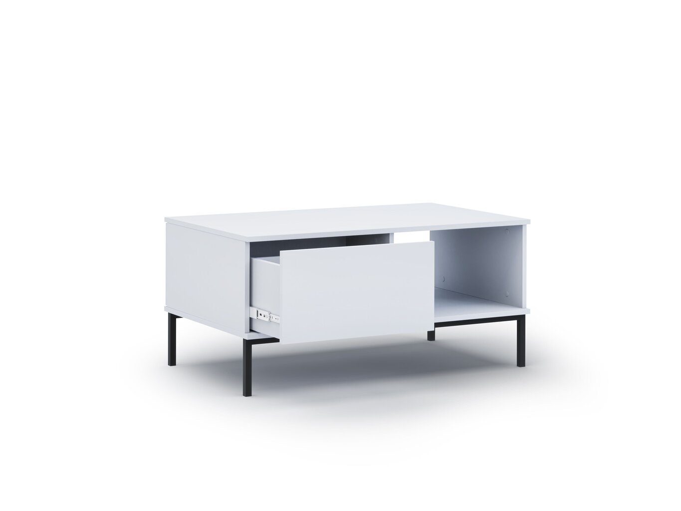 Kafijas galdiņš BSL Concept Query, 100x60x47 cm, balts cena un informācija | Žurnālgaldiņi | 220.lv