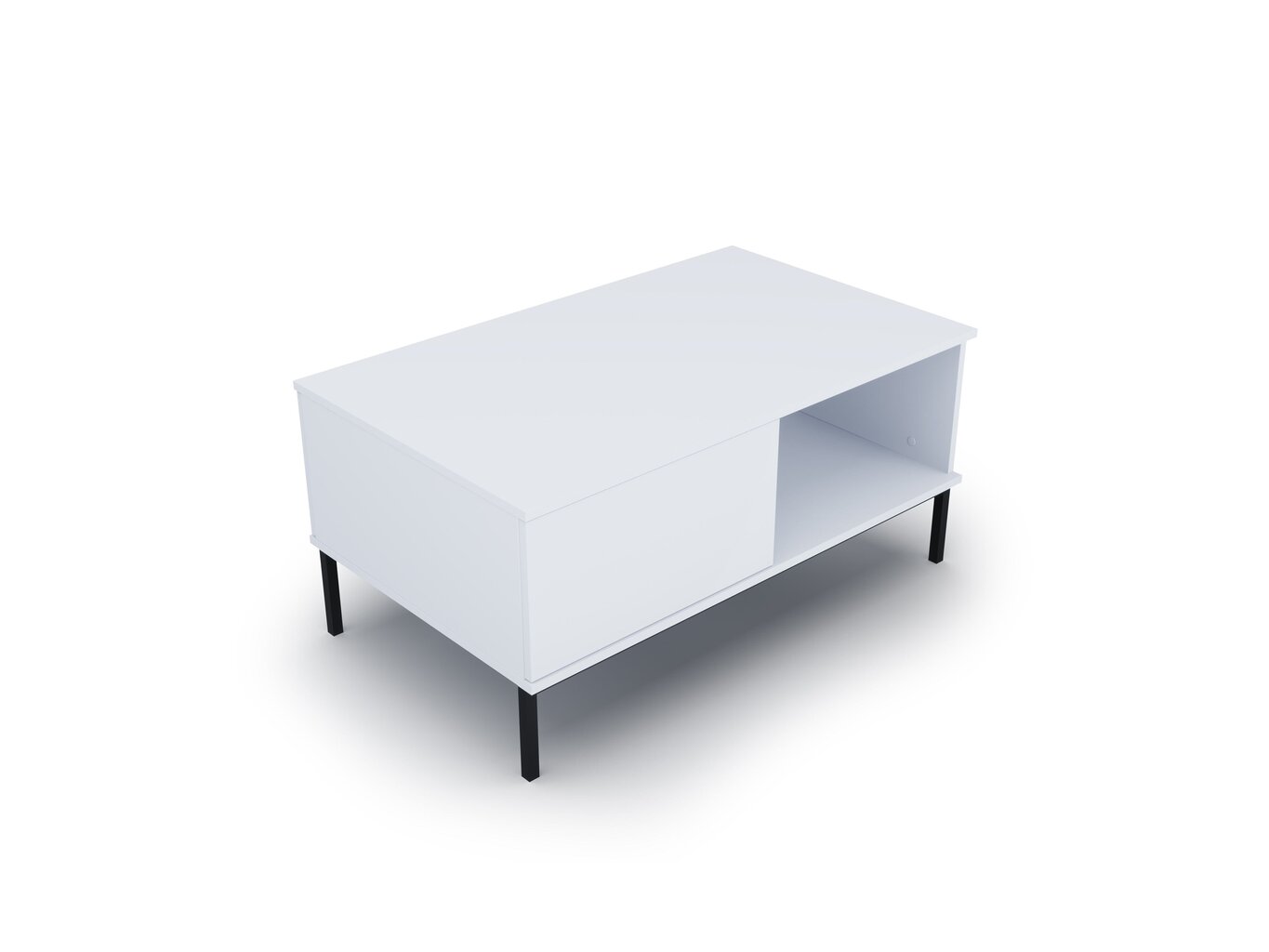 Kafijas galdiņš BSL Concept Query, 100x60x47 cm, balts cena un informācija | Žurnālgaldiņi | 220.lv