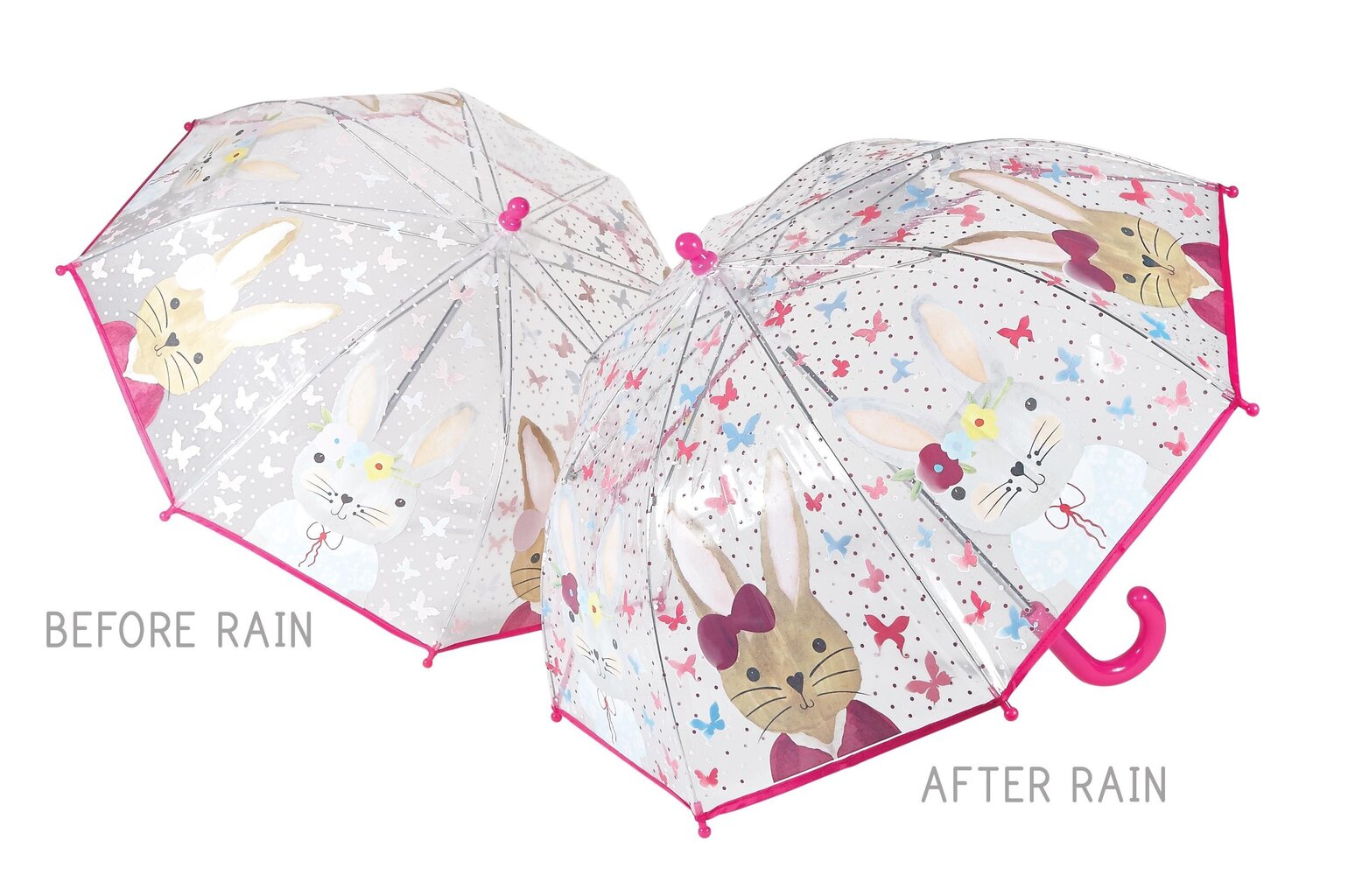 Krāsu mainošs lietussargs "Bunny", Floss&Rock cena un informācija | Bērnu aksesuāri | 220.lv