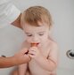 Silikona zobu birstes komplekts zīdaiņiem Cambrige Blue&Shifting Sand cena un informācija | Higiēnas preces bērniem | 220.lv