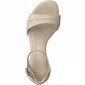 Marco Tozzi sieviešu apavi 2-28302 02*38, puuder 2-28302*02-041 cena un informācija | Sieviešu sandales | 220.lv