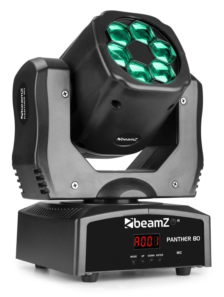 LED kustīga galviņa ar rotējošām lēcām, beamZ Panther 80 LED Moving Head cena un informācija | Svētku dekorācijas | 220.lv