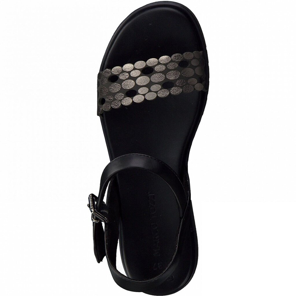 Marco Tozzi sieviešu sandales 2-28405*28, melnas 2-28405*01-042 цена и информация | Sieviešu sandales | 220.lv