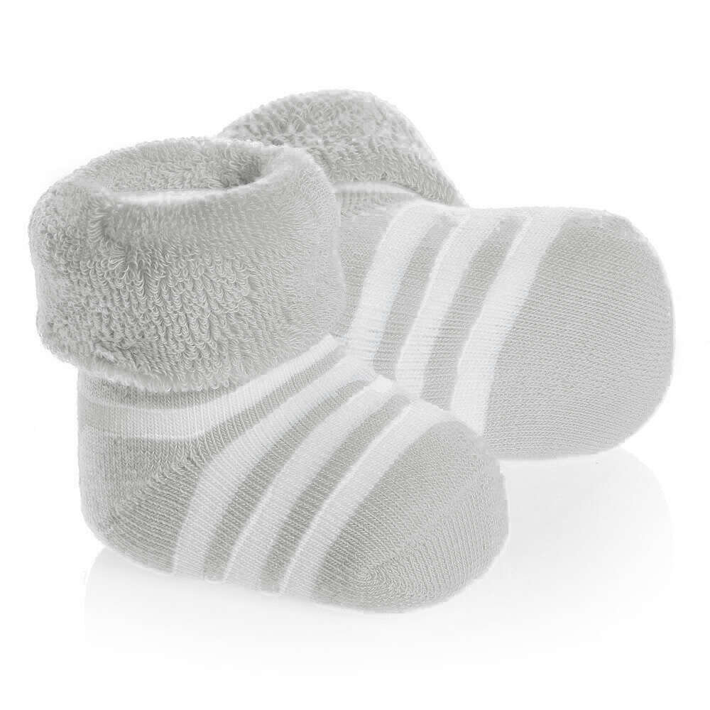 La bebe™ Natural Eco Cotton Baby Socks Art. 134613 Beige-Grey Dabīgas kokvilnas mazuļu zeķītes/zekes [made in Estonia] 134613BS40107 цена и информация | Zeķubikses | 220.lv