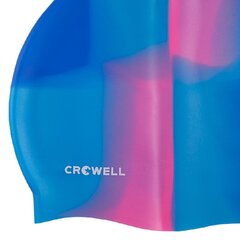 Peldcepure Crowell Multi Flame, silikons, zili rozā, col.09 cena un informācija | Peldcepures | 220.lv