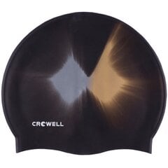 Peldēšanās cepure Crowell Multi Flame, silikons, melna, col.08 cena un informācija | Peldcepures | 220.lv