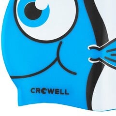 Peldcepure Silikons Bērniem Crowell Nemo Jr, zila cena un informācija | Peldcepures | 220.lv