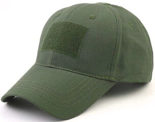 Vīriešu cepure ar nagu K43, zaļa cena un informācija | Vīriešu cepures, šalles, cimdi | 220.lv