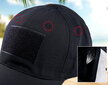 Vīriešu cepure ar nagu K43, melna cena un informācija | Vīriešu cepures, šalles, cimdi | 220.lv