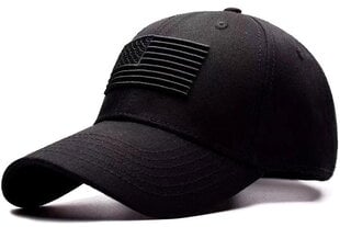 Vīriešu cepure ar nagu K40, melna cena un informācija | Vīriešu cepures, šalles, cimdi | 220.lv