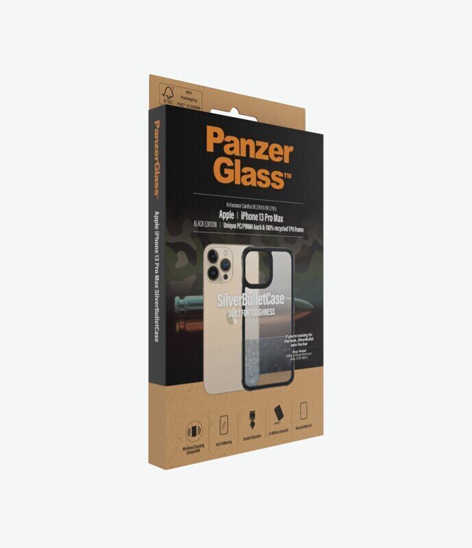 PanzerGlass SilverBullet Case, piemērots iPhone 13 Pro Max, caurspīdīgs цена и информация | Telefonu vāciņi, maciņi | 220.lv