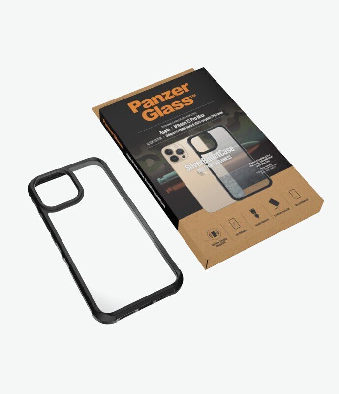 PanzerGlass SilverBullet Case, piemērots iPhone 13 Pro Max, caurspīdīgs цена и информация | Telefonu vāciņi, maciņi | 220.lv