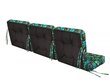 3-ju spilvenu komplekts Hobbygarden Venus 3D 150 cm, zaļš cena un informācija | Krēslu paliktņi | 220.lv
