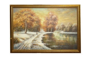 Attēls, roku darbs 102x3x71,5 cm cena un informācija | Gleznas | 220.lv