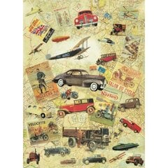 Dāvanu papīrs "Retro auto", 50x70 cm cena un informācija | Dāvanu saiņošanas materiāli | 220.lv