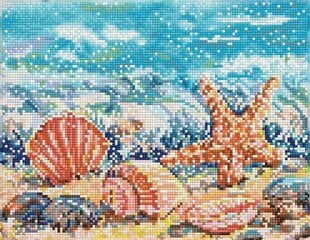 Алмазная мозаика Summertime beach 27х35 см цена и информация | Алмазная мозаика | 220.lv