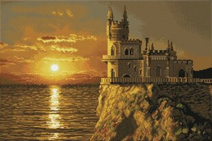 Алмазная мозаика Swallows nest castle 50x75 см цена и информация | Алмазная мозаика | 220.lv