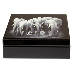 Коробка Bigbuy Home с отделениями Слон, 24 x 17 см цена и информация | Ящики для вещей | 220.lv